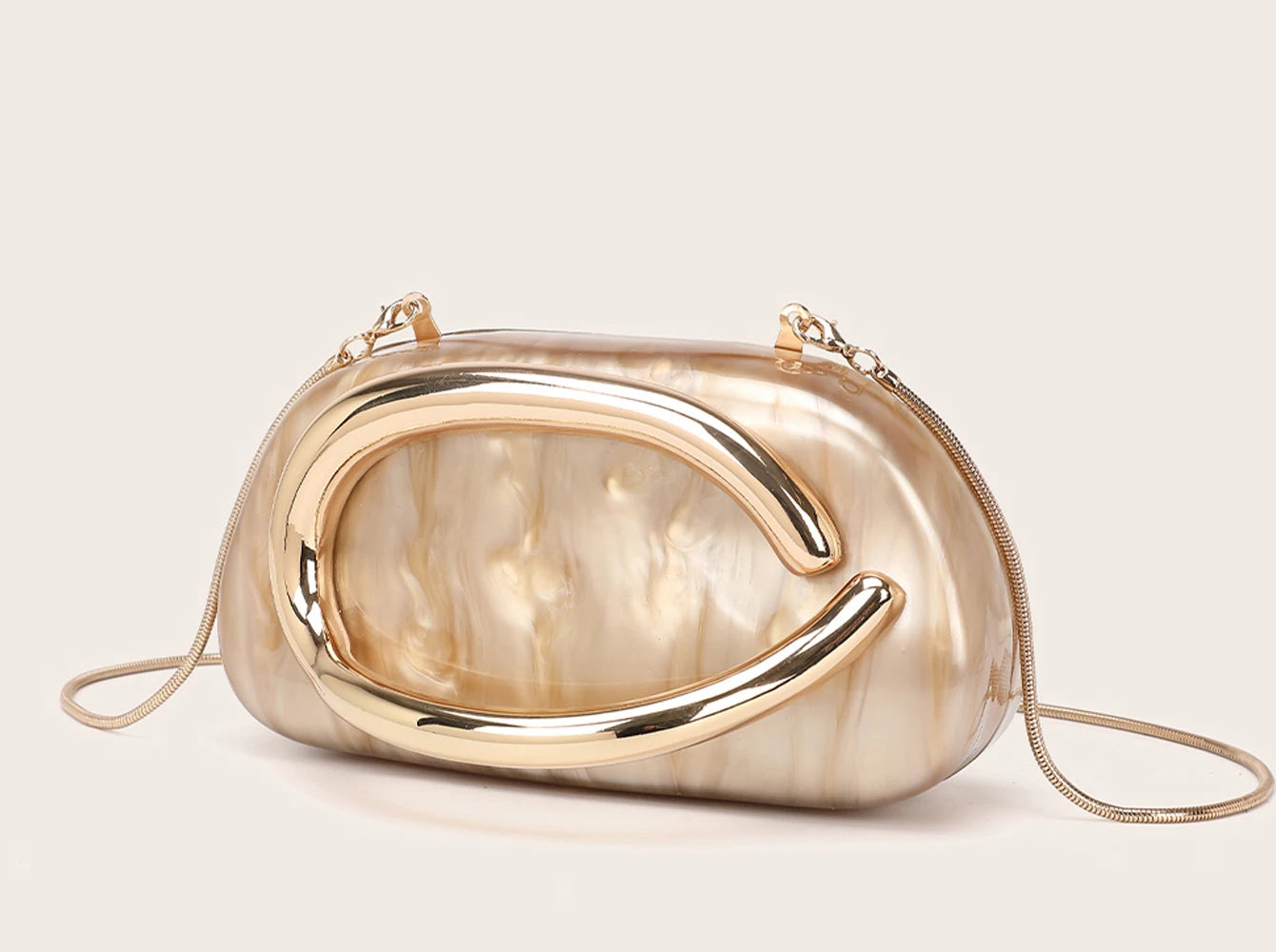 Luxury Evening Banquet Clutch Bag Bride Metal Shoulder Wedding Purse Party Crossbody Handbag