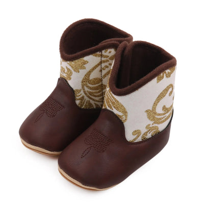 Baby Boots Made Of Soft PU and High-quality Cotton Short Boots With Rubber Soles and Anti Slip Baby