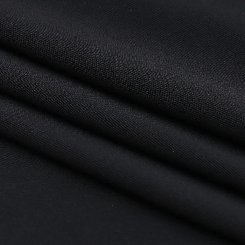 Dark Black Punk Flared Pants Long Trouser Women Lace Up Front Hollow Cut Out Bell Bottom Tied Up High Waist