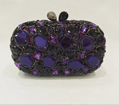 XIYUAN Big Stones Evening Purse Bags Rhinestone Wedding Gems Clutch Bag Bridal Clutches Women Diamonds