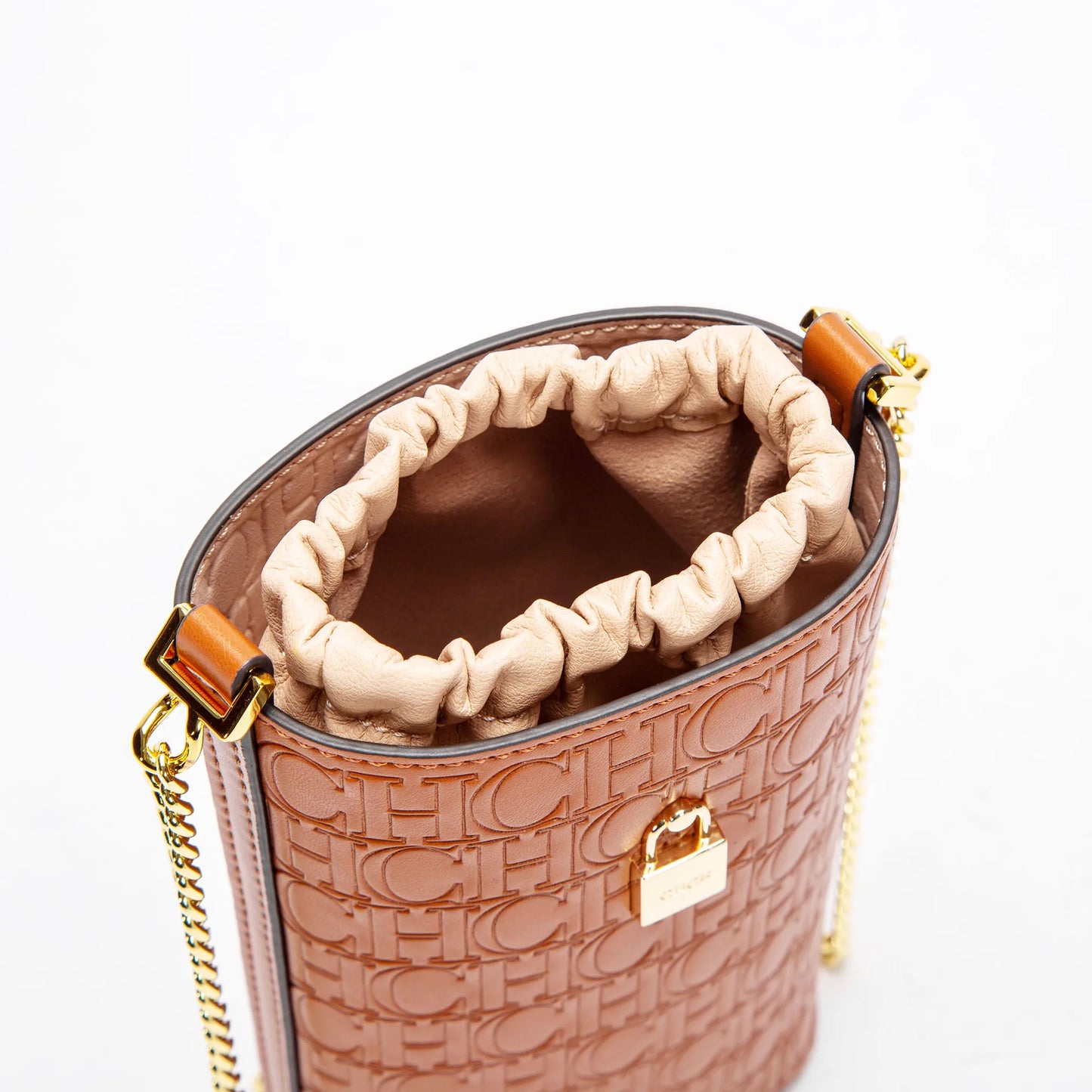 Phone Bag 2024 New Embossed Crossbody Bag High Quality Metal Chain Bag