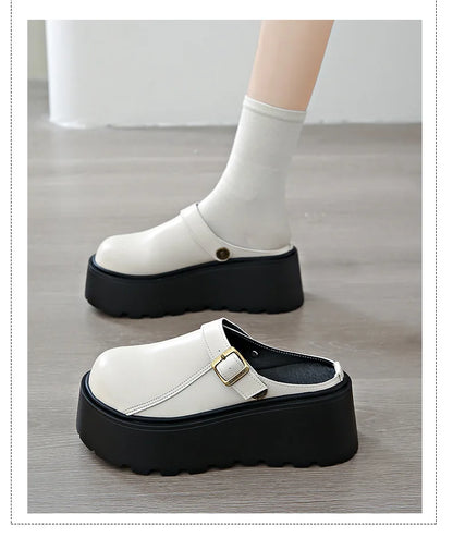 Thick Slippers Casual Shoes 1 Slip-on Baotou Half Slip-on Shoes