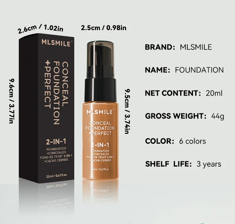 Concealer Matte Foundation BB Cream Oil Control Pre-Makeup Primer Natural Waterproof and Long-lasting