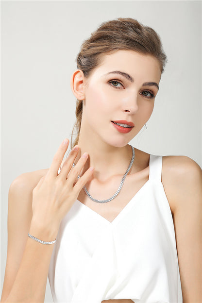 18K Gold/Silver Color 6mm Necklace 8/18/20/24 Inch Chain For Woman Men Gold / 60cm 24inches Gold / 55cm 22inches Gold / 50cm 20inches Gold / 60cm 24inches-Gold / 55cm 22inches-Gold / 50cm 20inches-Gold / 45cm 18inches-Silver / 50cm 20inches-Silver / 45cm 18inches-Silver / 40cm 16inches-Silver / 20cm bracelet-Gold / 40cm 16inches-Gold / 20cm bracelet-Silver / 60cm 24inches-Silver / 55cm 22inches-
