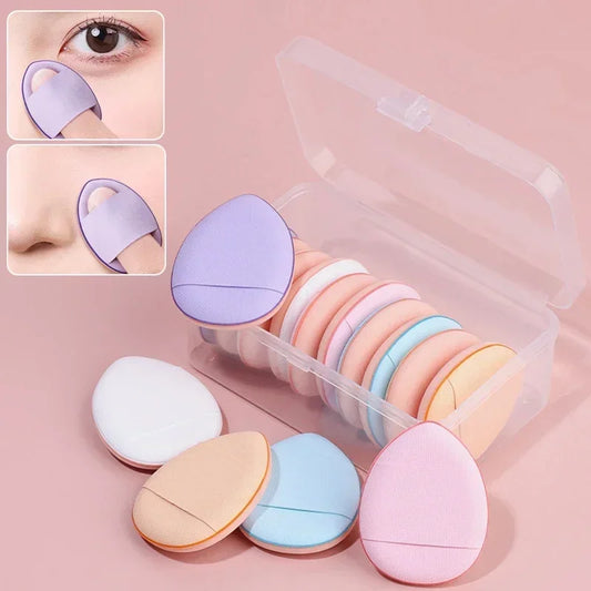 10Pcs Mini Finger Puff Foundation Small Air Cushion Powder Sponge Face Concealer BB