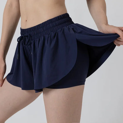 Flowy Athletic Shorts for Women Gym Yoga Workout Running Tennis Skirt Comfy Skort