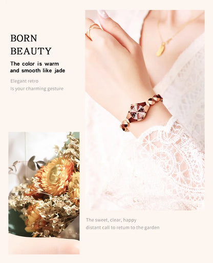 Light Luxury Brand high-end Exquisite Bracelet Wristwatch Waterproof Ladies Quartz