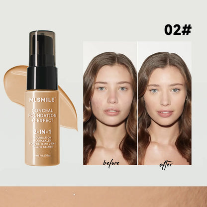 Concealer Matte Foundation BB Cream Oil Control Pre-Makeup Primer Natural Waterproof and Long-lasting