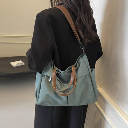 Stylish Nylon Tote Student shoudler Bags for Women Ladies Business Hand-held Briefcase Commuter Tote A4 Laptop High-end Designer