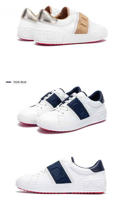 Women Casual Shoes White Flat Board Balance Technology Press Insole Comfort Sneakers