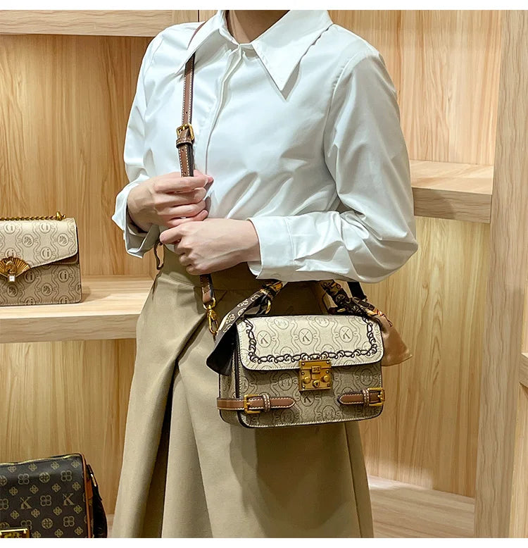 fashionable and versatile high-end handbag single shoulder crossbody bag