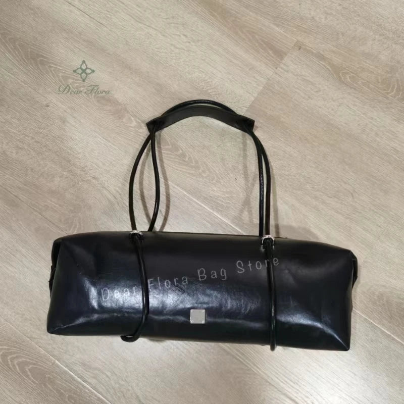 Large Capacity Boston Pillow Handbag Shoulder Bags Vintage Large Capacity Tote Bag