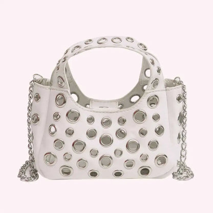 Women PU Casual Tote Bag Large Capacity Slouchy Handbag Chain Strap Stylish Crossbody Bag Hasp Closure Daily Carrying Bag