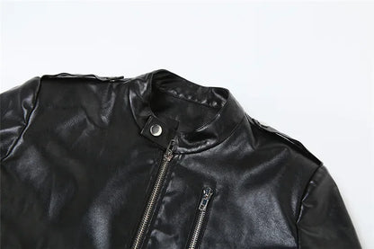 Rits Cyber Gothic Y 2K Crop Jacks Grunge Punk Stijl Faux