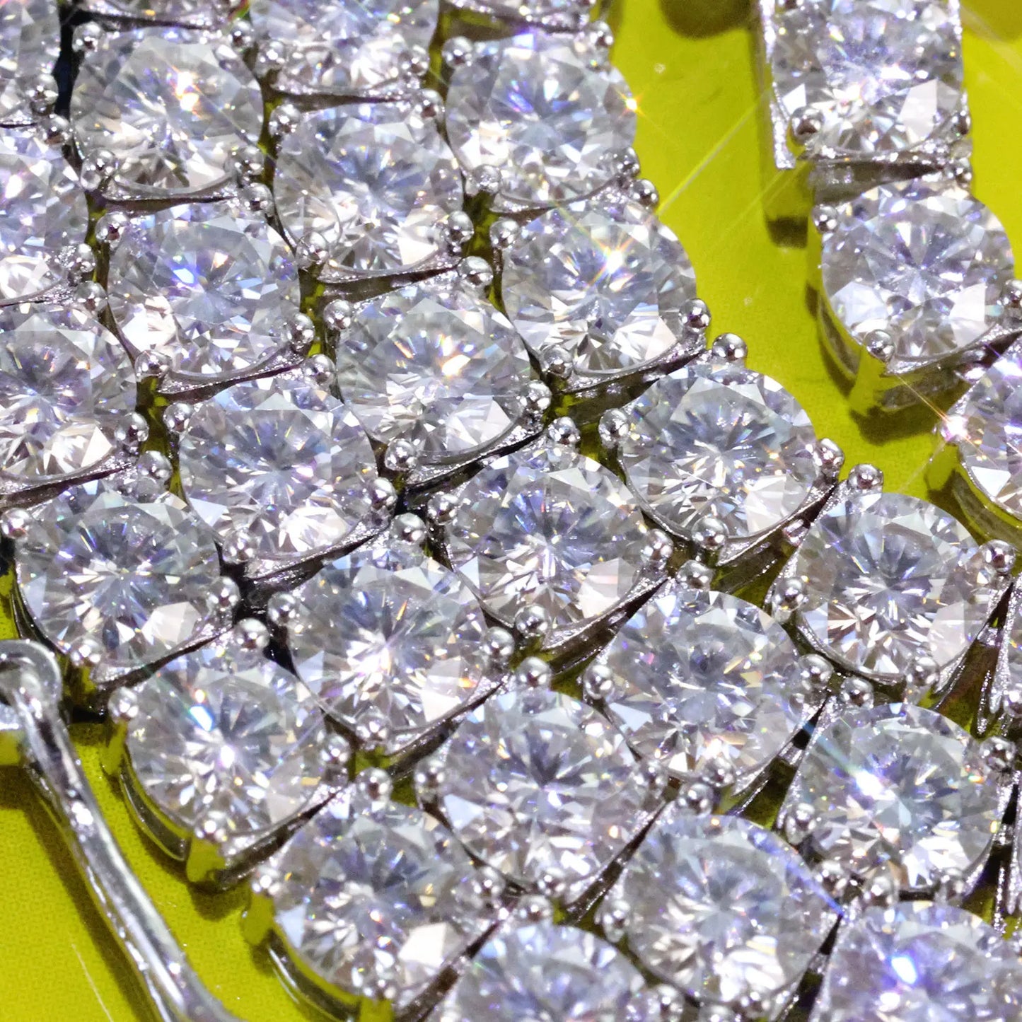 ICEBLING Iced Out Moissanite Tennis Chain Men Women Hip Hop Jewelry 925 Silver VVS Necklace with GRA Certificate