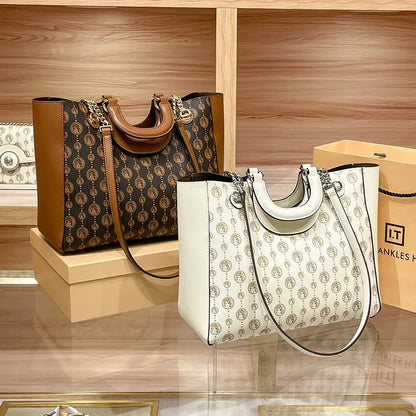 Light luxury brand designer high-end texture retro shoulder crossbody bag with l