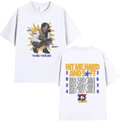 Hit Me Hard and Soft Tour 2024-2025 T Shirt Men Women Fashion Hip Hop T Shirts Cotton Loose Cozy Short Sleeve T-shirts Fans Gift