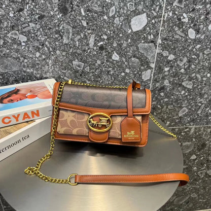 Light luxury women's high-end color contrast single shoulder underarm bag