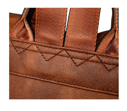 Backpack for Women Large Womens Backpack Leather Purse Designer Ladies Shoulder Bags with Tassel Two-toned Brown