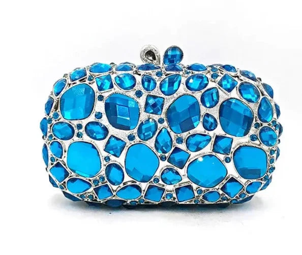 XIYUAN Big Stones Evening Purse Bags Rhinestone Wedding Gems Clutch Bag Bridal Clutches Women Diamonds