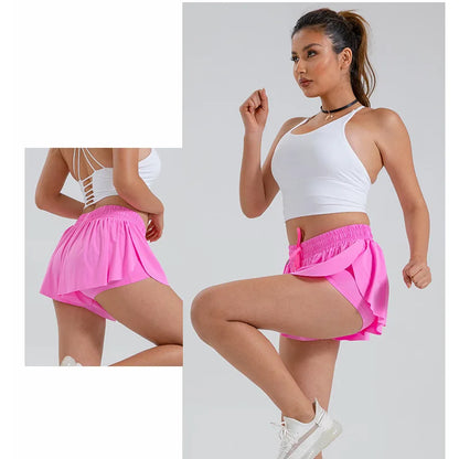 Flowy Athletic Shorts for Women Gym Yoga Workout Running Tennis Skirt Comfy Skort