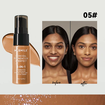 Concealer Matte Foundation BB Cream Oil Control Pre-Makeup Primer Natural Waterproof and Long-lasting