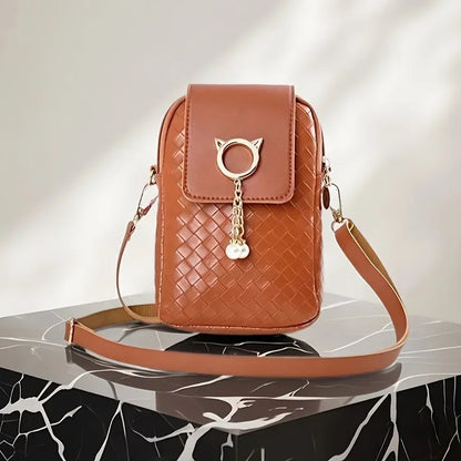 Fashion Women Mini PU Leather Crossbody Shoulder Bag Casual Mobile Phone Wallet Cute Handbag for Girls