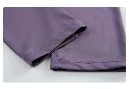 2PCS Sports Set Women Seamless Yoga Suit Fitness Shirt High Waist Leggings Set Outfit Yogawear