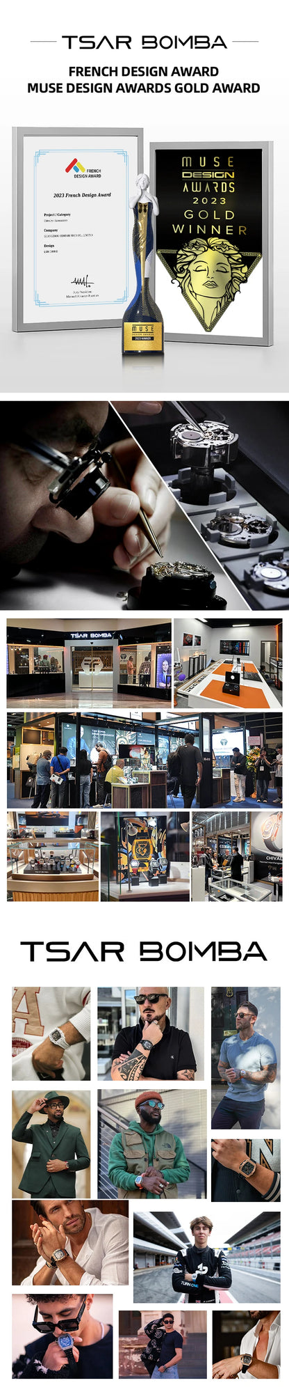 Luxury Brand Tonneau Design Waterproof Clock Stainless Steel Wristwatch Rectangle