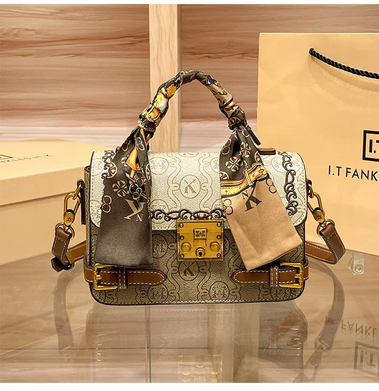 fashionable and versatile high-end handbag single shoulder crossbody bag