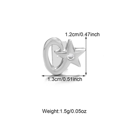 1PC Single Hip Hop Star Heart Pattern Teeth Grillz Removable Dental Grills Teeth Punk Teeth Caps