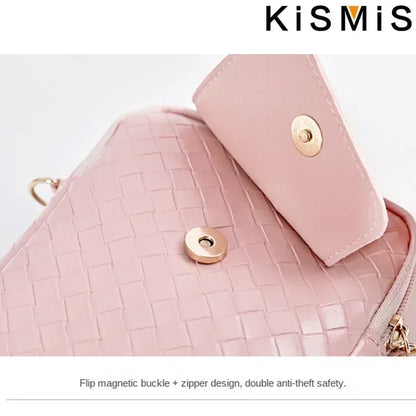 Fashion Women Mini PU Leather Crossbody Shoulder Bag Casual Mobile Phone Wallet Cute Handbag for Girls