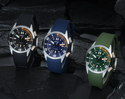 Automatic Dive Watch for Men Super Luminous Original Design 20 ATM Diver Wristwatch Sapphire