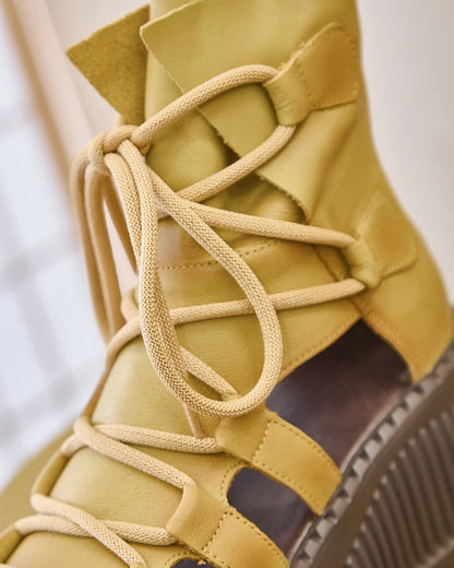 7.5cm Genuine Leather Women Sandals Loafer Shoes Platform Wedge Comfy Hollow ZIP Summer Rubber Peep Toe Retro Flats Ankle BootS yellow / 36 yellow / 37 yellow / 35 yellow / 36-yellow / 37-yellow / 35-yellow / 40-black / 35-yellow / 38-yellow / 39-black / 38-black / 39-black / 36-black / 37-green / 36-green / 37-black / 40-green / 35-green / 40-green / 38-green / 39-