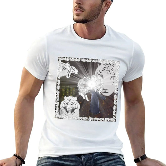 white tiger - 2hollis T-Shirt man t shirts graphic t shirts for man pack cotton T-Shirt