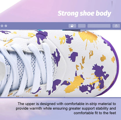 Men's Basketball Breathable Outdoor Shoes Fashion Graffiti Training Shoes