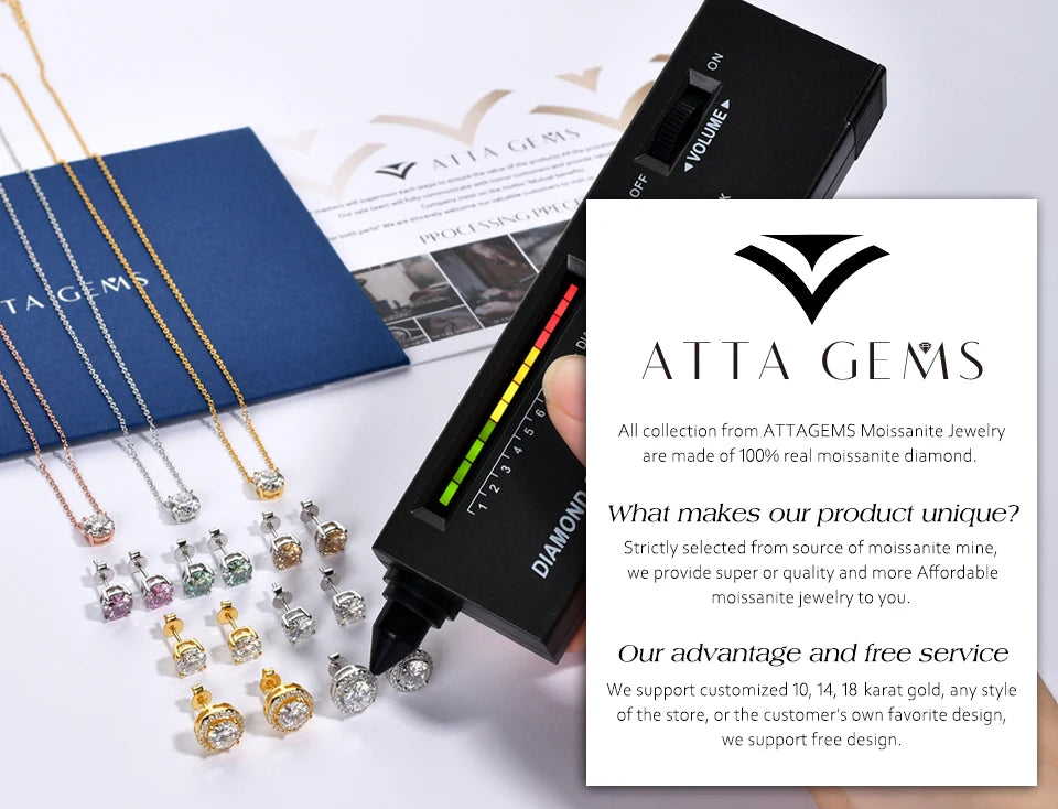 ATTAGEMS Classical Blue Sapphire Ring Cushion Cut 2.0ct DVVS1 Real 925 Sterling Silver For Women Engagement Wedding Fine Jewelry