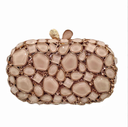 XIYUAN Big Stones Evening Purse Bags Rhinestone Wedding Gems Clutch Bag Bridal Clutches Women Diamonds
