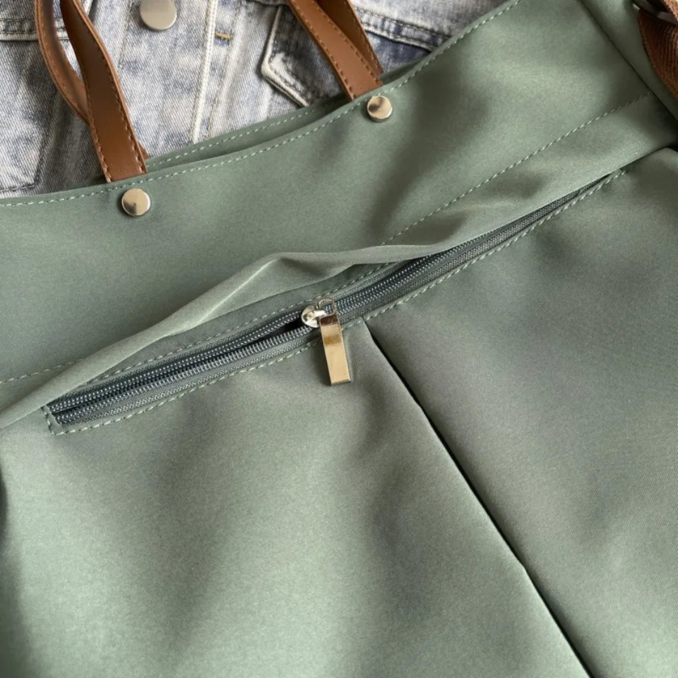 Stylish Nylon Tote Student shoudler Bags for Women Ladies Business Hand-held Briefcase Commuter Tote A4 Laptop High-end Designer