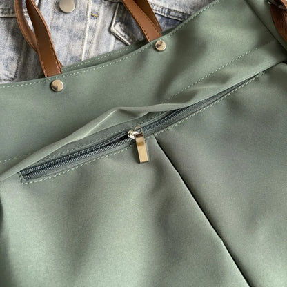 Stylish Nylon Tote Student shoudler Bags for Women Ladies Business Hand-held Briefcase Commuter Tote A4 Laptop High-end Designer