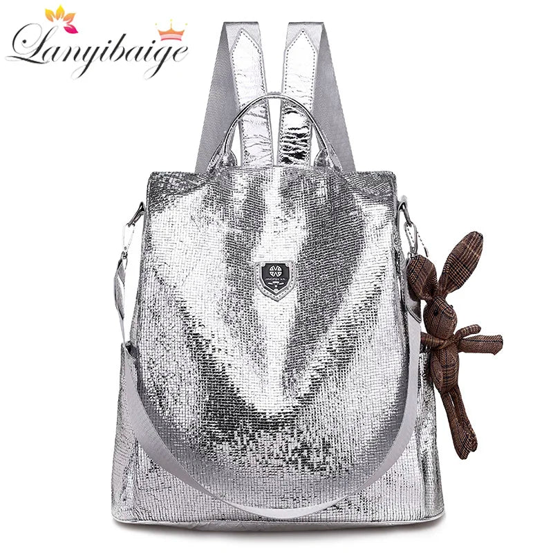Anti Theft Women Backpacks Large Capacity Soft Leather Casual Shoulder Bag Bagpack
