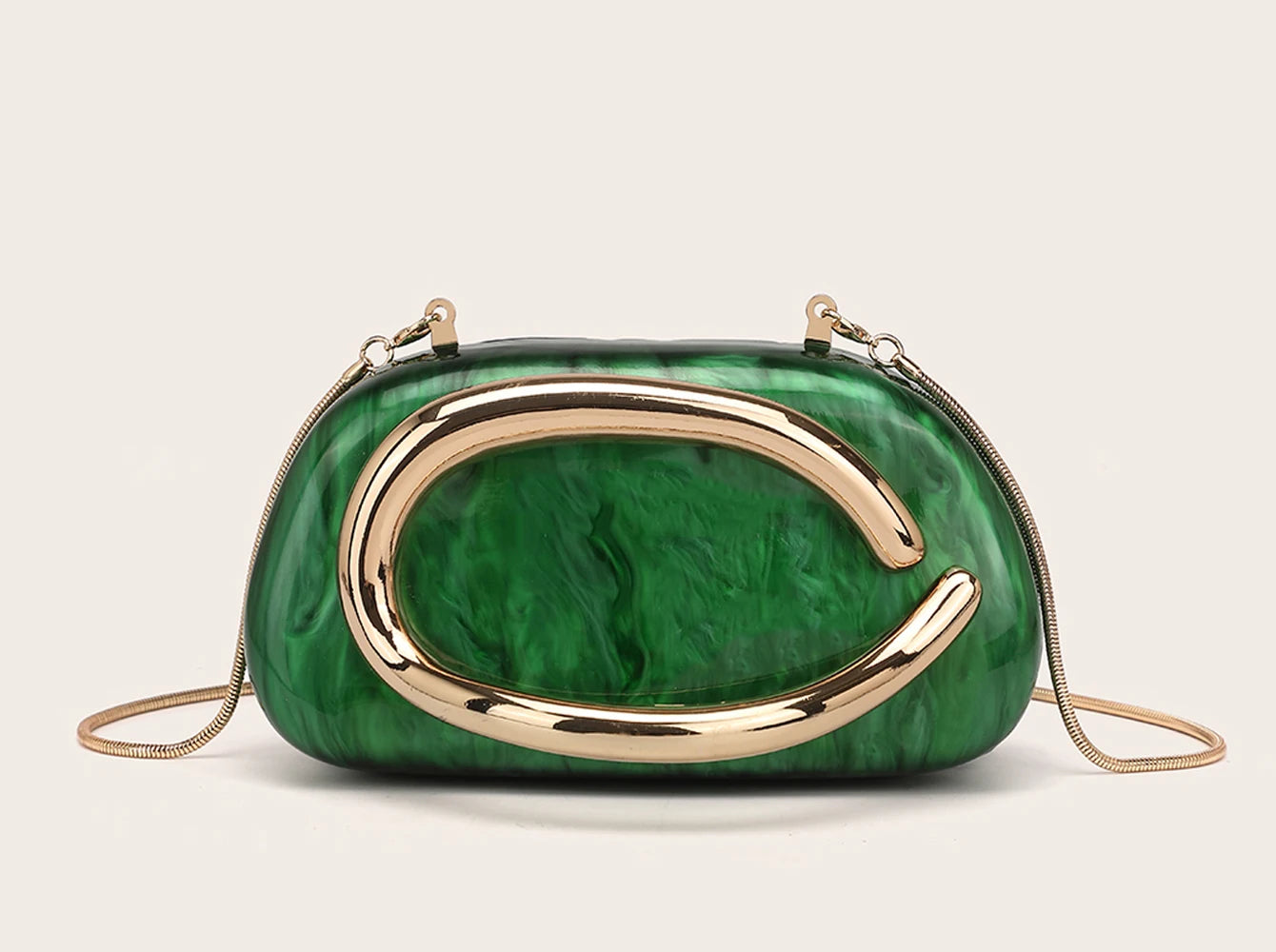 Luxury Evening Banquet Clutch Bag Bride Metal Shoulder Wedding Purse Party Crossbody Handbag