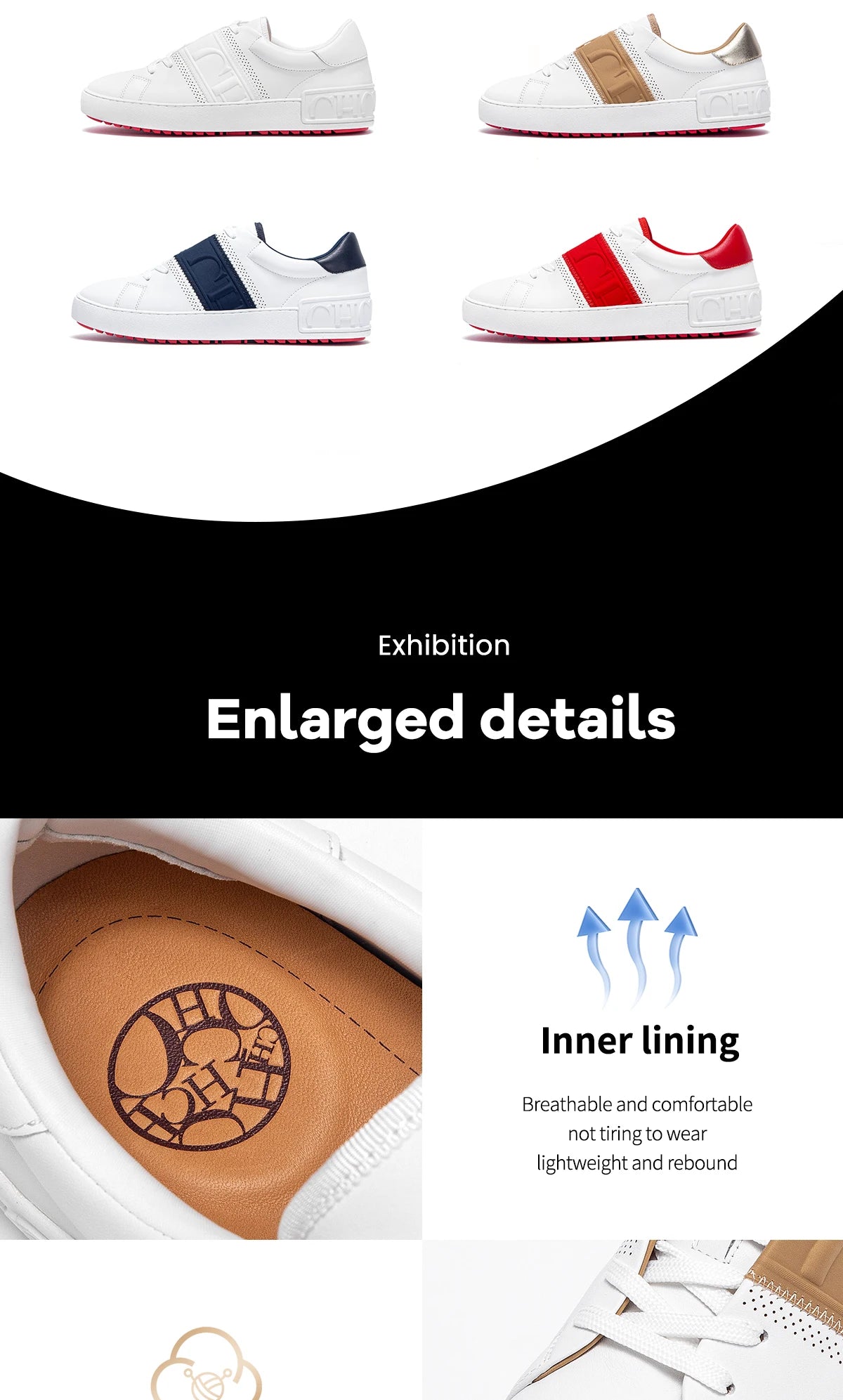 Women Casual Shoes White Flat Board Balance Technology Press Insole Comfort Sneakers