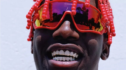 Glossy Tooth Caps Fangs Gold Silver Black Color Bottom Teeth Grillz Braces For Women Men Jewelry Dental Grills