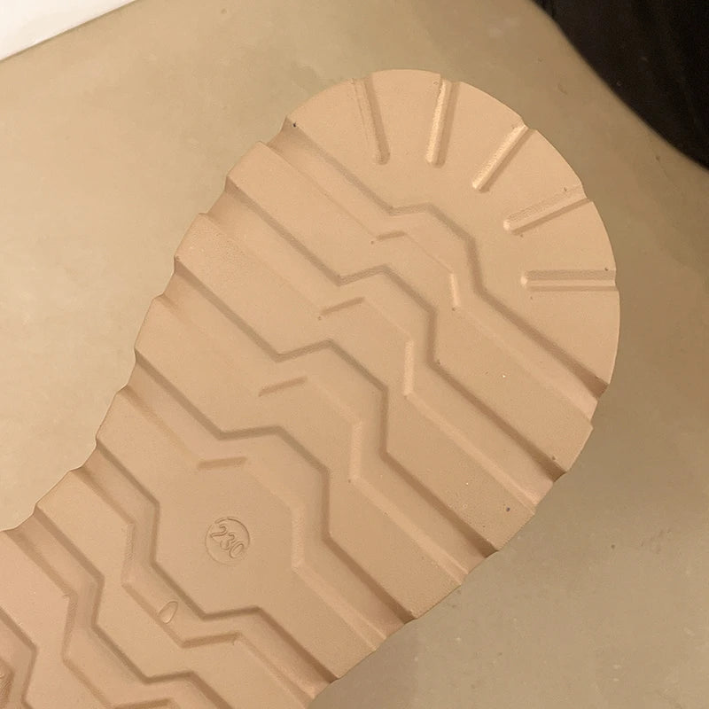 Thick Bottom Flip Flops Outdoor High Waist Seaside Beach Leisure Flip Flops Suede
