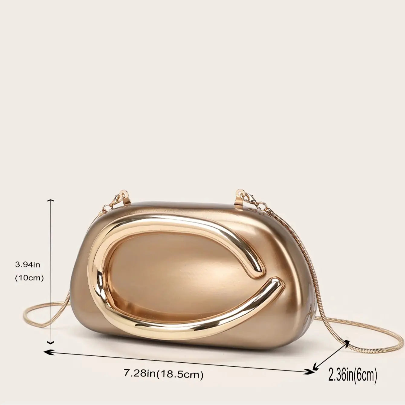 Luxury Evening Banquet Clutch Bag Bride Metal Shoulder Wedding Purse Party Crossbody Handbag