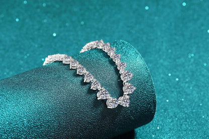 Gorgeous Full-Stone Luxury Layerable Necklace Women's PT950 Platinum 12Ct Moissanite - Starry river inlaid,platinum permanent