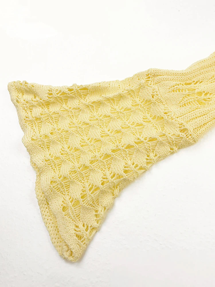 Hollow Knitted Cardigan Women's Solid Long Sleeve V Neck Short Sweater Top Female Crochet Yellow / S White / L White / M Yellow / S-White / L-White / M-White / S-Brown / L-Brown / M-Brown / S-Pink / L-Pink / M-Pink / S-Yellow / L-Yellow / M-Wine Red / L-Wine Red / M-Wine Red / S-Blue / L-Blue / M-Blue / S-