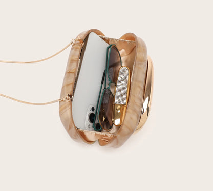 Luxury Evening Banquet Clutch Bag Bride Metal Shoulder Wedding Purse Party Crossbody Handbag