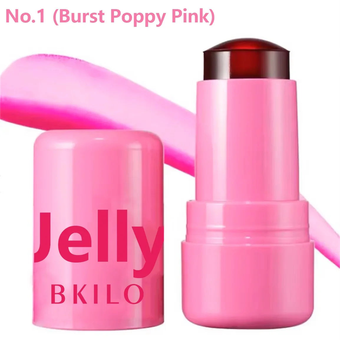 3-in-1 Cheek Lip Tinted Moistured Blush Stick Eyes Cheek Lip Brighten Cream Water Jelly Tint Stick Matte Contour Makeup